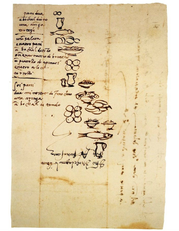 Список покупок Микеланджело