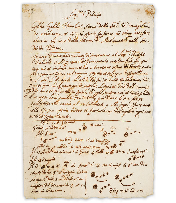 Рукопись Галилео Галилея